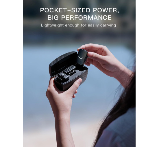 Бездротовий мікрофон FIFINE M9 для iPhone/Android/камери, чорний (my-20025)