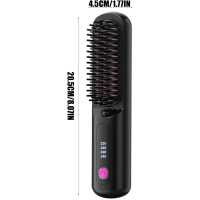 Бездротовий випрямляч для волосся Generic QH-20, 4 температурні режими, USB-акумулятор, чорний (my-20047)