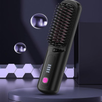 Бездротовий випрямляч для волосся Generic QH-20, 4 температурні режими, USB-акумулятор, чорний (my-20047)