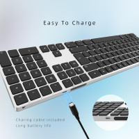 Bluetooth-клавиатура B.FRIENDIT KB-K2-GARY, серебристо-белый (my-20080)