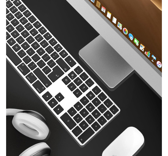 Bluetooth-клавіатура B.FRIENDIT KB-K2-GARY, сріблясто-білий (my-20080)