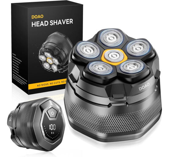 Бритва DOAO A6-New, плавающие магнитные лезвия 6D, гладкое бритье за ​​3 минуты, зарядка от USB-C (my-20005)
