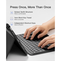 Чохол Inateck KB04111-BLK для iPad Pro 11 дюймів з клавіатурою, чорний (my-20100)