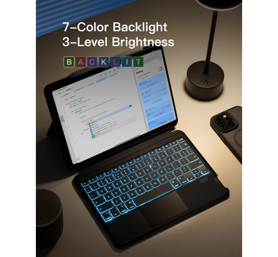 Чехол Inateck KB04111-BLK для iPad Pro 11 дюймов с клавиатурой, черный (my-20100)