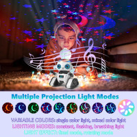 Дитячий робот-іграшка Aikmi 11638, робот, що перезаряджається, з дистанційним керуванням, нічником, білий (my-20046)