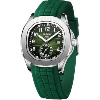 Дизайнерський кварцовий годинник NIBOSI US2653, аналоговий військовий годинник з календарем, зелений (my-20063)