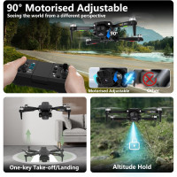 Дрон Toladrone TD12PRO с камерой 4K, бесщёточный двигатель, 3 режима скорости, черный (my-20039)