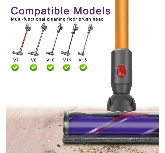 Електрична щітка SIMAIYI, сумісна з Dyson V7, V8, V10, V11, V15, сірий (my-20173)