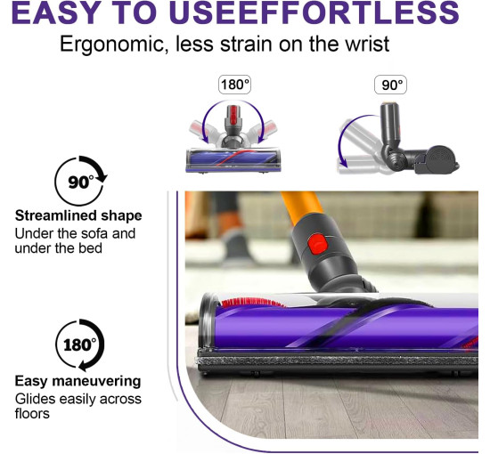 Електрична щітка SIMAIYI, сумісна з Dyson V7, V8, V10, V11, V15, сірий (my-20173)