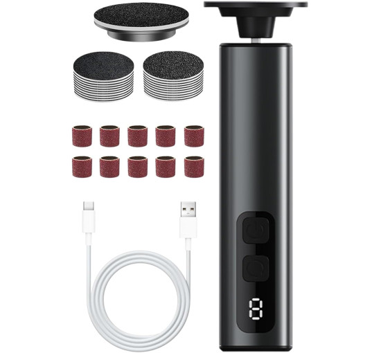 Электрический инструмент Generic для удаления мозолей на ногах, черный (my-20182)