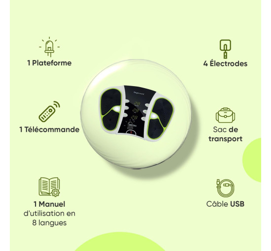 Электрический массажер для ног Weightworld, белый (my-20096)