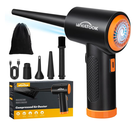 Електричний пилосос WHATOOK Air Duster зі стисненим повітрям, помаранчевий (my-20124)