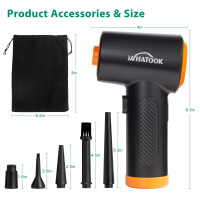 Електричний пилосос WHATOOK Air Duster зі стисненим повітрям, помаранчевий (my-20124)