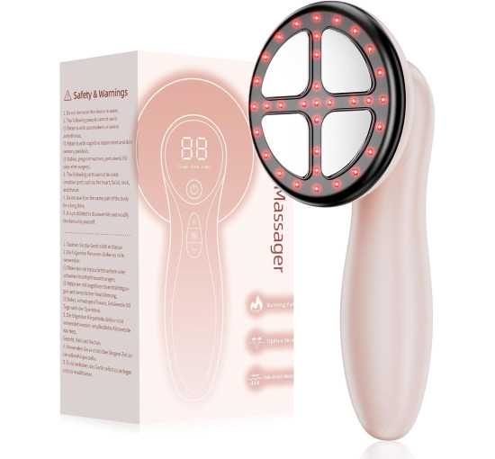 Электрический ручной массажер Depsoul F6 от целлюлита 4 в 1 с функцией укрепления кожи, розовый (my-20065)