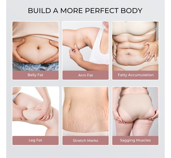 Электрический ручной массажер Depsoul F6 от целлюлита 4 в 1 с функцией укрепления кожи, розовый (my-20065)