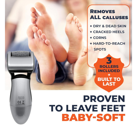 Электрическое устройство Own Harmony CR900 для педикюра с 3 роликами, серый (my-20127)