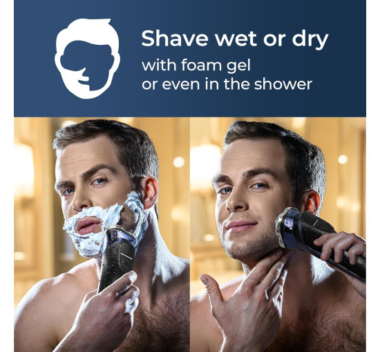 Електробритва FitSan Rs1003 для вологого та сухого гоління з лезами PowerCut, синій (my-20122)