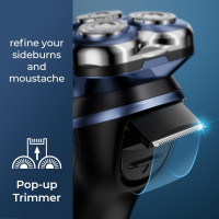 Электробритва FitSan Rs1003 для влажного и сухого бритья с лезвиями PowerCut, синий (my-20122)