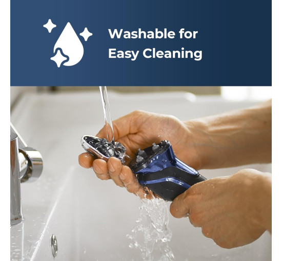 Електробритва FitSan Rs1003 для вологого та сухого гоління з лезами PowerCut, синій (my-20122)