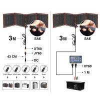 Гнучка мобільна сонячна батарея Dokio Solar FFSP-160M (my-20104)