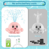 Игрушки для ванны Gigilli NO.218A Octopus, розовый (my-20123)