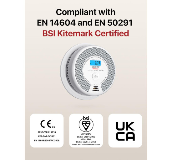 Интеллектуальный датчик дыма и угарного газа X-Sense SC07-MR11 с базовой станцией SBS50 (my-20004)