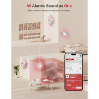 Интеллектуальный датчик дыма и угарного газа X-Sense SC07-MR11 с базовой станцией SBS50 (my-20004)