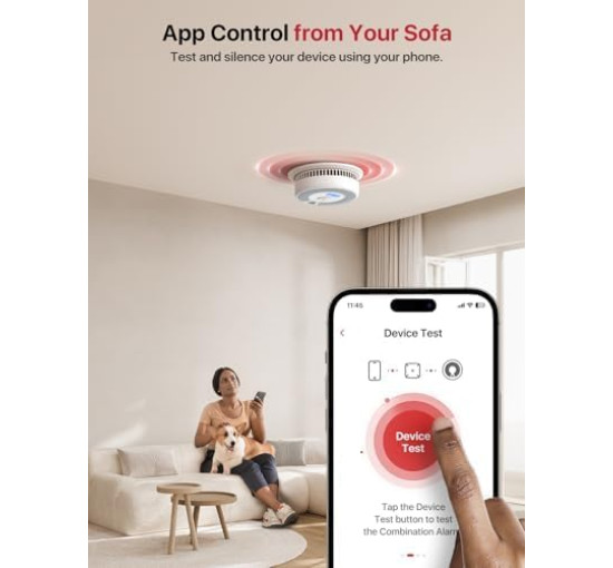 Интеллектуальный датчик дыма и угарного газа X-Sense SC07-MR11 с базовой станцией SBS50 (my-20004)