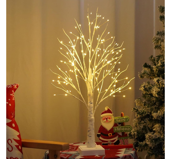 Искусственная берёзовая ёлка PXBNIUYA SD-YBC01 со 144 светодиодами и таймером (my-20146)