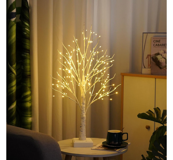 Искусственная берёзовая ёлка PXBNIUYA SD-YBC01 со 144 светодиодами и таймером (my-20146)