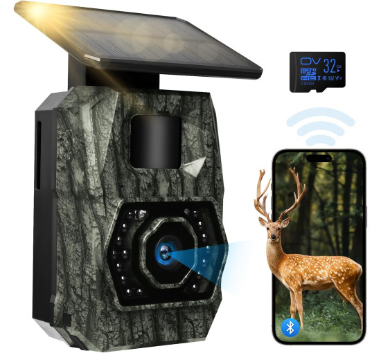 Камера для слежения MAXDONE PH970S, 48 МП, 30 кадров в секунду, аккумулятор 5200 мА·ч, темно-зеленый (my-20048)