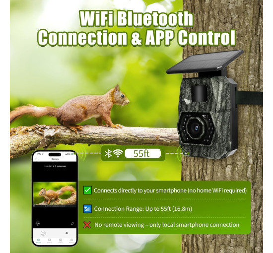 Камера для слежения MAXDONE PH970S, 48 МП, 30 кадров в секунду, аккумулятор 5200 мА·ч, темно-зеленый (my-20048)