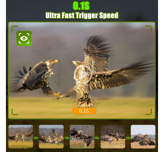 Камера для слежения MAXDONE PH970S, 48 МП, 30 кадров в секунду, аккумулятор 5200 мА·ч, темно-зеленый (my-20048)