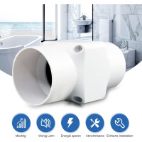 Канальный вентилятор YHYYU JYT-9LI-KY для ванной комнаты, белый (my-20203)