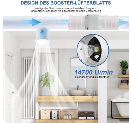 Канальний вентилятор YHYYU JYT-9LI-KY для ванної кімнати, білий (my-20203)