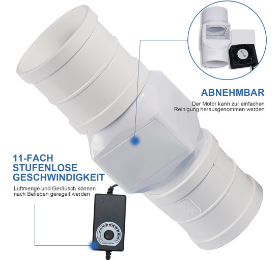 Канальний вентилятор YHYYU JYT-9LI-KY для ванної кімнати, білий (my-20203)