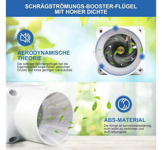 Канальний вентилятор YHYYU JYT-9LI-KY для ванної кімнати, білий (my-20203)