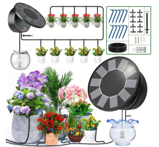 Комплект для крапельного поливу TRJZWA BSV-IC301 на сонячній батареї (my-20101)