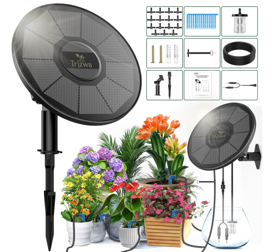 Комплект для крапельного поливу TRJZWA BSV-IC302 на сонячній енергії (my-20134)