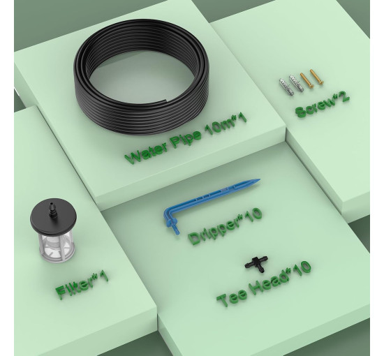 Комплект для розширення системи поливу TRJZWA BSV-ic301 на сонячній енергії (my-20133)