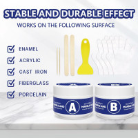 Комплект для ремонту MendMight 150 г ванн зі скловолокна, плитки, граніту, з міцною адгезією (my-20207)