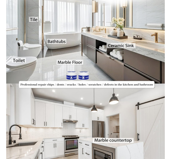 Комплект для ремонта MendMight 150 г ванн из стекловолокна, плитки, гранита, с прочной адгезией (my-20207)