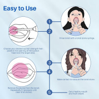 Комплект для видалення каміння з мигдаликів Vhipu, білий (my-20066)