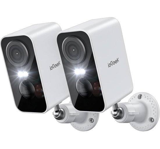Комплект из 2 беспроводных камер видеонаблюдения ieGeek ZS-GX3S, белый (my-20110)
