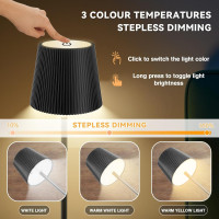 Комплект из 2 светодиодных настольных ламп SPVIND SBSY-1, аккумулятор 5200 мА·ч, черный (my-20036)