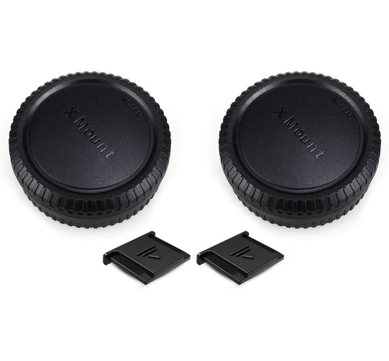 Комплект PROfezzion CapK4 з 2 кришок корпусу X-Mount та задніх кришок об'єктива для Fujifilm, чорний (my-20180)