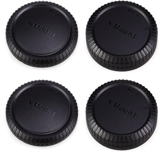 Комплект PROfezzion CapK4 з 2 кришок корпусу X-Mount та задніх кришок об'єктива для Fujifilm, чорний (my-20180)