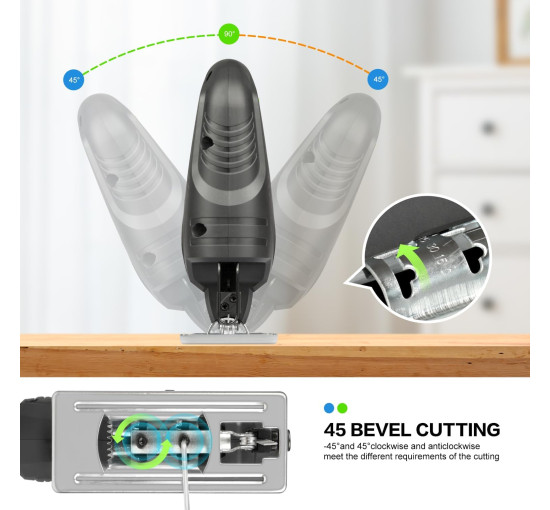 Лобзик GALAX PRO 78126 400 Вт с регулируемой скоростью, черный (my-20109)