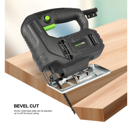 Лобзик GALAX PRO 78126 400 Вт с регулируемой скоростью, черный (my-20109)