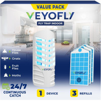 Ловушка для насекомых с подсветкой VEYOFLY VF02 для дома, белый (my-20203)